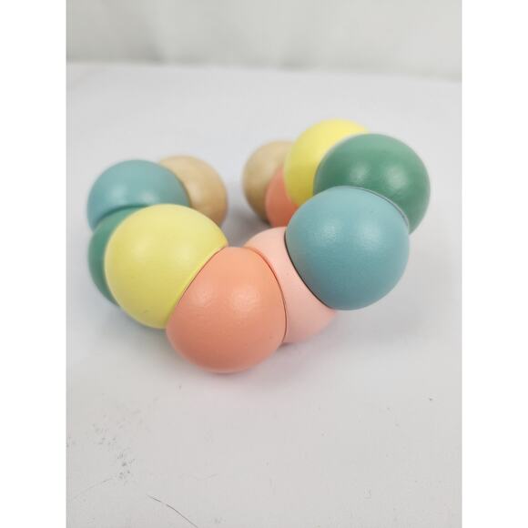 Classic World 54235 Wooden Babies, Toddlers and Kids, Twist Caterpillar (Pastel) - Picture 4 of 6